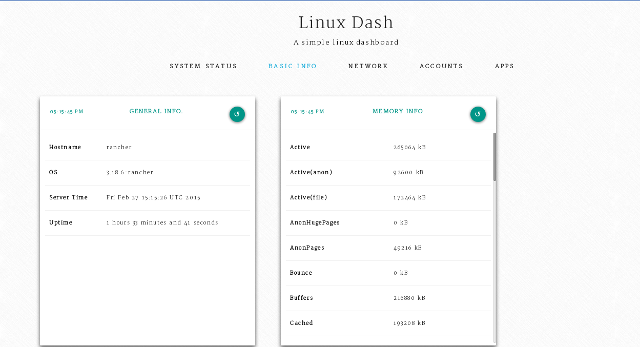 System Docker Container